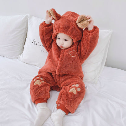 Newborn Baby Onesies Baby Clothes Romper Baby Quilted - iztia