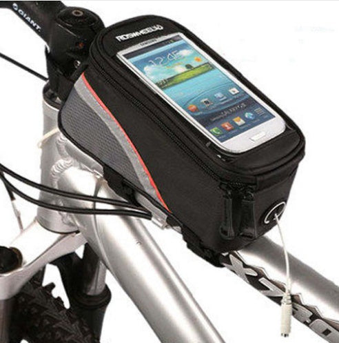 Compatible with Apple, ROSWHEEL Bicycle Frame Bags Bags Bag Holder For IPhone Mobile Phone Bag - iztia