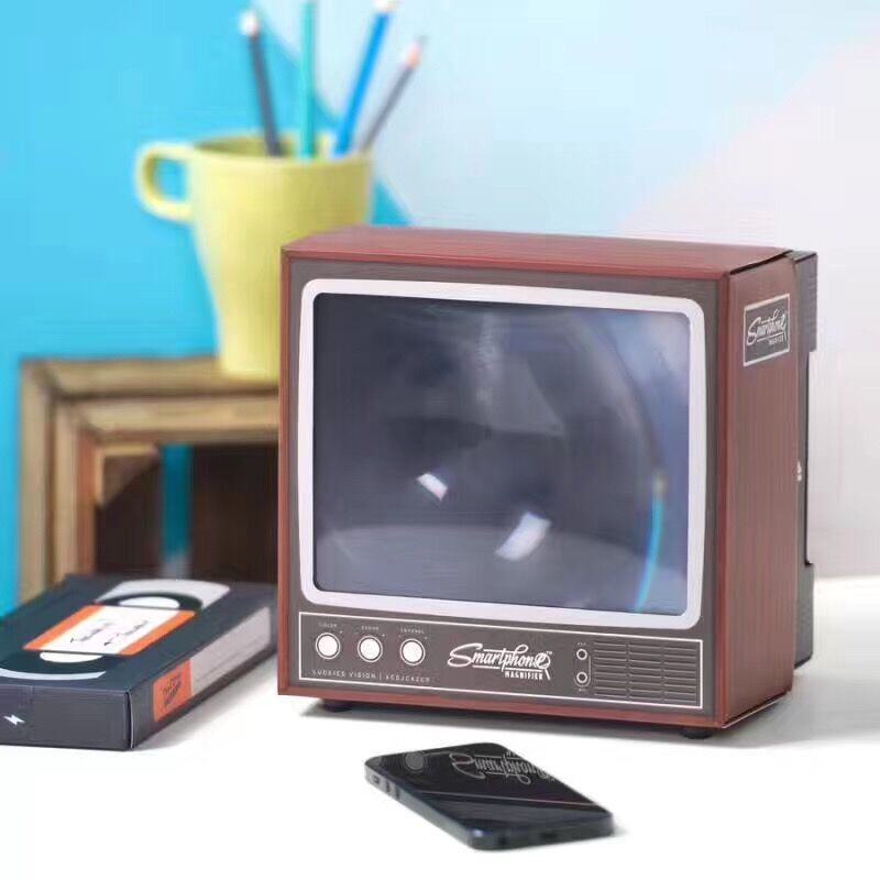 DIY retro TV smart phone magnifying glass mobile phone mini TV - iztia