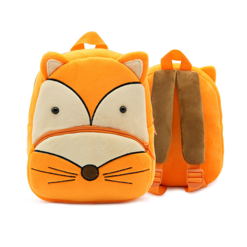 Cute Plush Backpacks Kindergarten Cartoon School Bags Children Animal Toys Bag - iztia