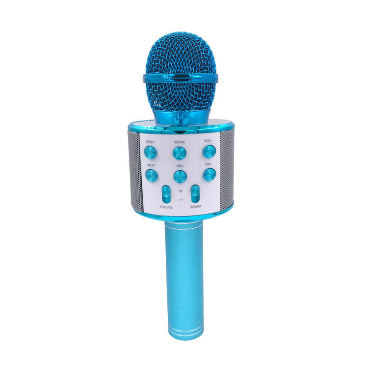 Wireless Microphone Portable Bluetooth Mini Home Ktv For Music Playing Singing Speaker Player - iztia