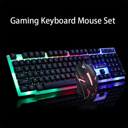 GTX300 Gaming CF LOL Gaming Keyboard Mouse Glowing Set - iztia