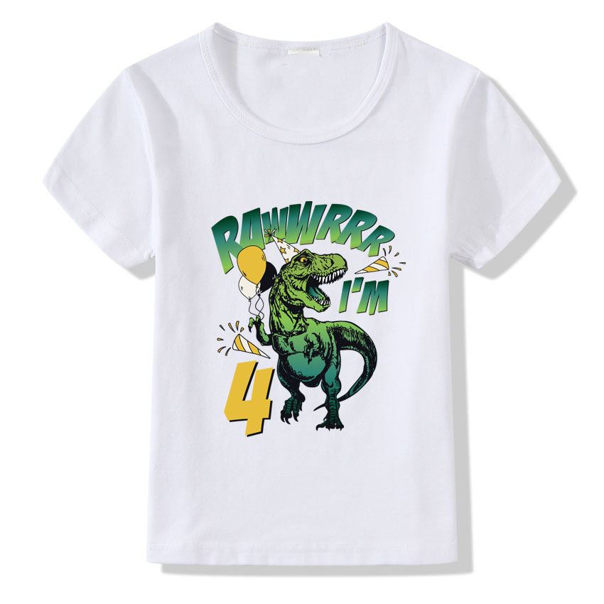 Children's T-shirt Numbers 1-9 Birthday T-shirt - iztia