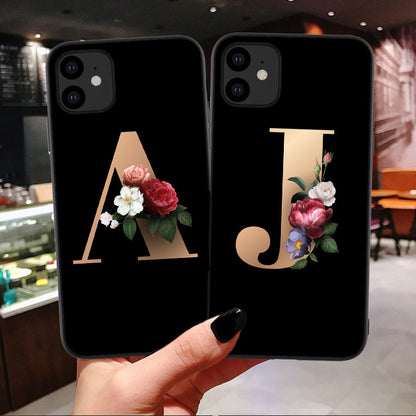 26 English Alphabet Silicone Phone Cases - iztia