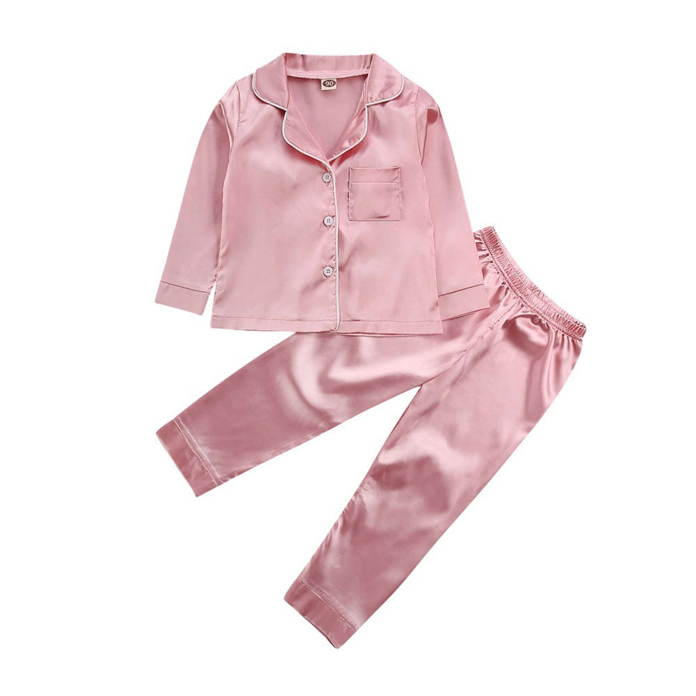 Pure Color Children's Bathrobe Casual Fashion Suit - iztia