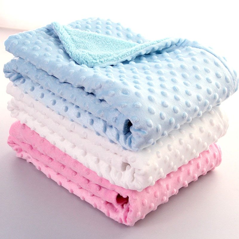 Polar Dot Baby Blanket Blanket Newborn Baby Swaddle Wrap Envelope Bebe Wrap Newborn Baby Bedding Blanket - iztia