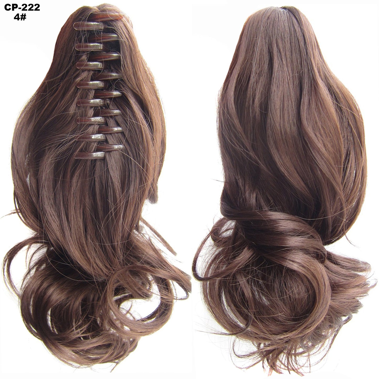 Long Wave Ponytail Wrap Around Ponytail Clip In Hair Headwear Gray Hairpiece Natural Extensions - iztia