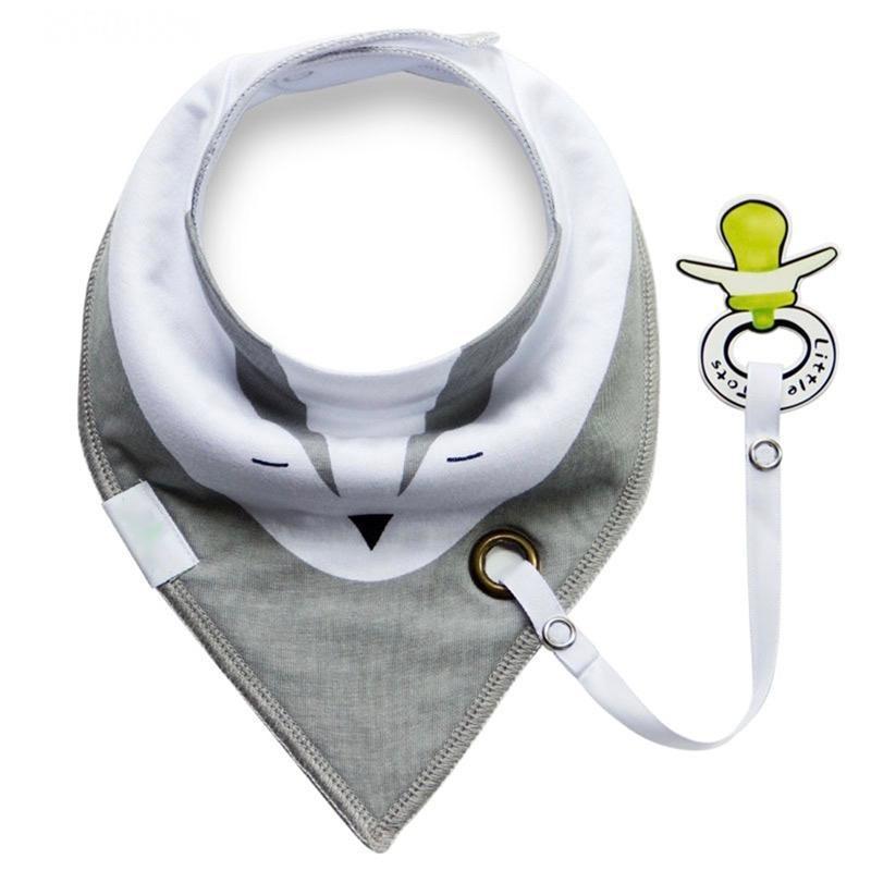 Bib with Pacifier Clip - iztia