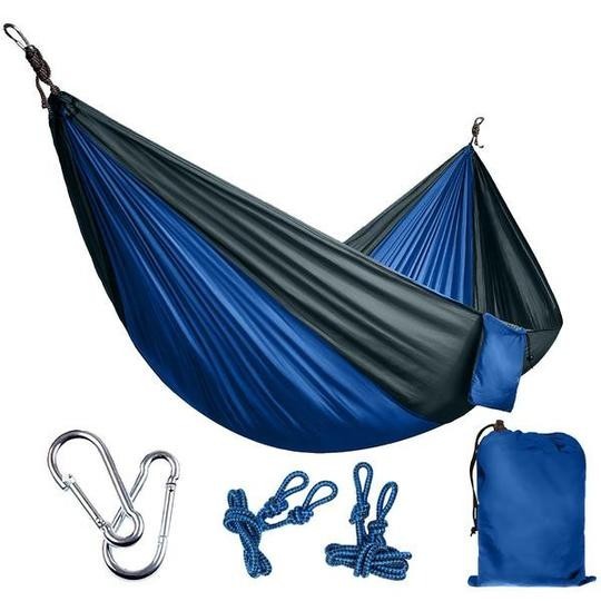 Backpacking Hammock - Portable Nylon Parachute Outdoor Double Hammock - iztia