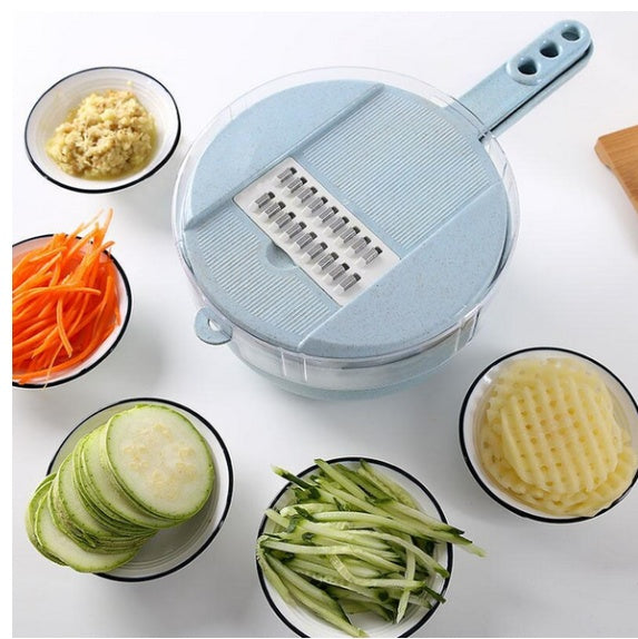 8 In 1 Mandoline Slicer Vegetable Slicer Potato Peeler Carrot Onion Grater With Strainer Vegetable Cutter Kitchen Accessories - iztia