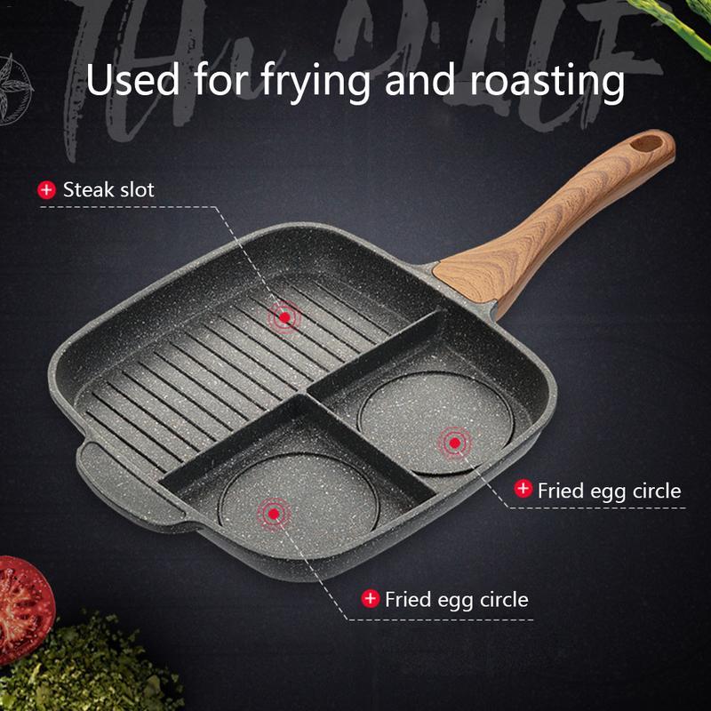 Maifanshi fried steak pot multi-function household omelette pan pan induction cooker non-stick pan - iztia