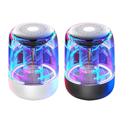 Portable Speakers Bluetooth Column Wireless Bluetooth Speaker Powerful Bass Radio with Variable Color LED Light - iztia