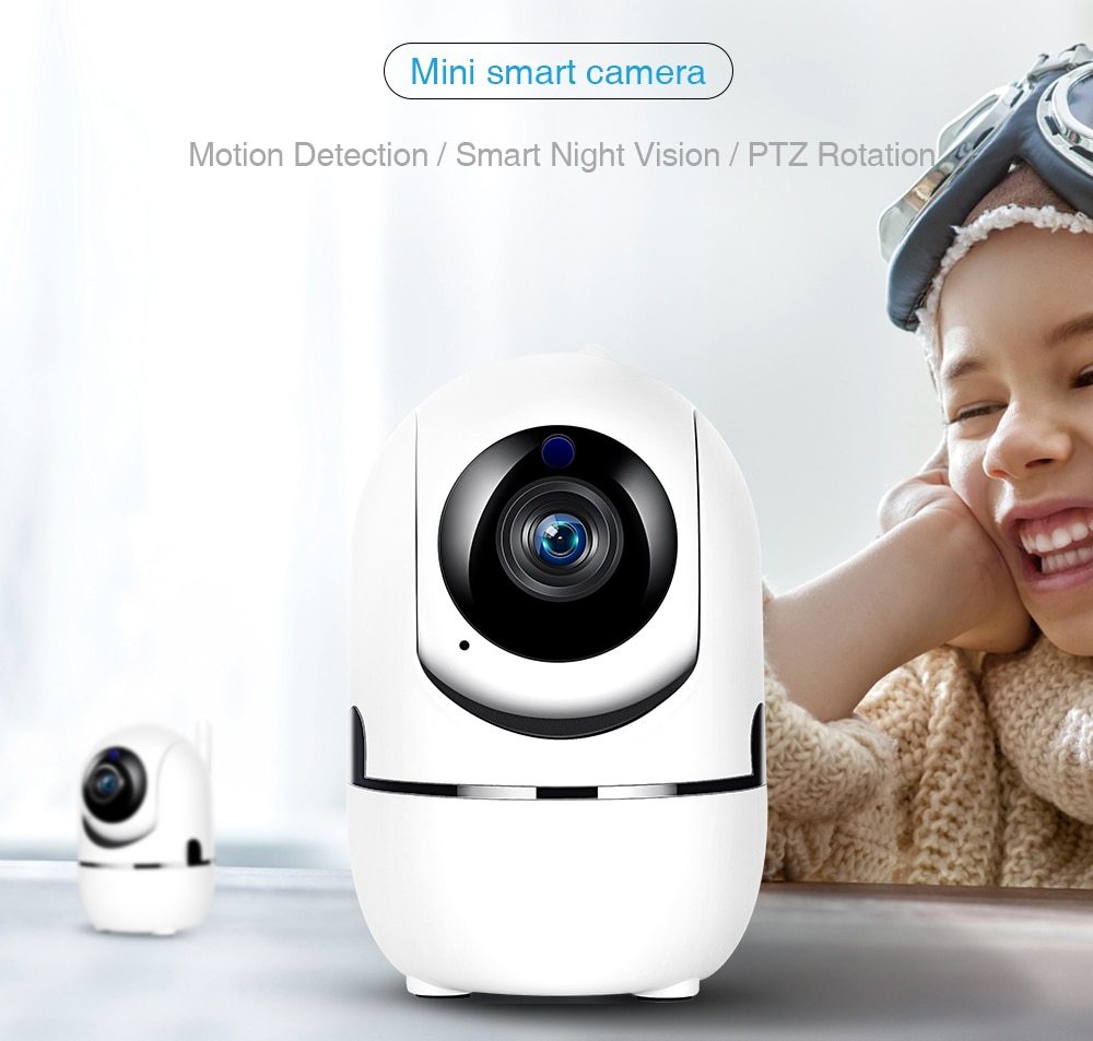 1080P Home Security Surveillance  Auto Tracking Camera US Plug - iztia