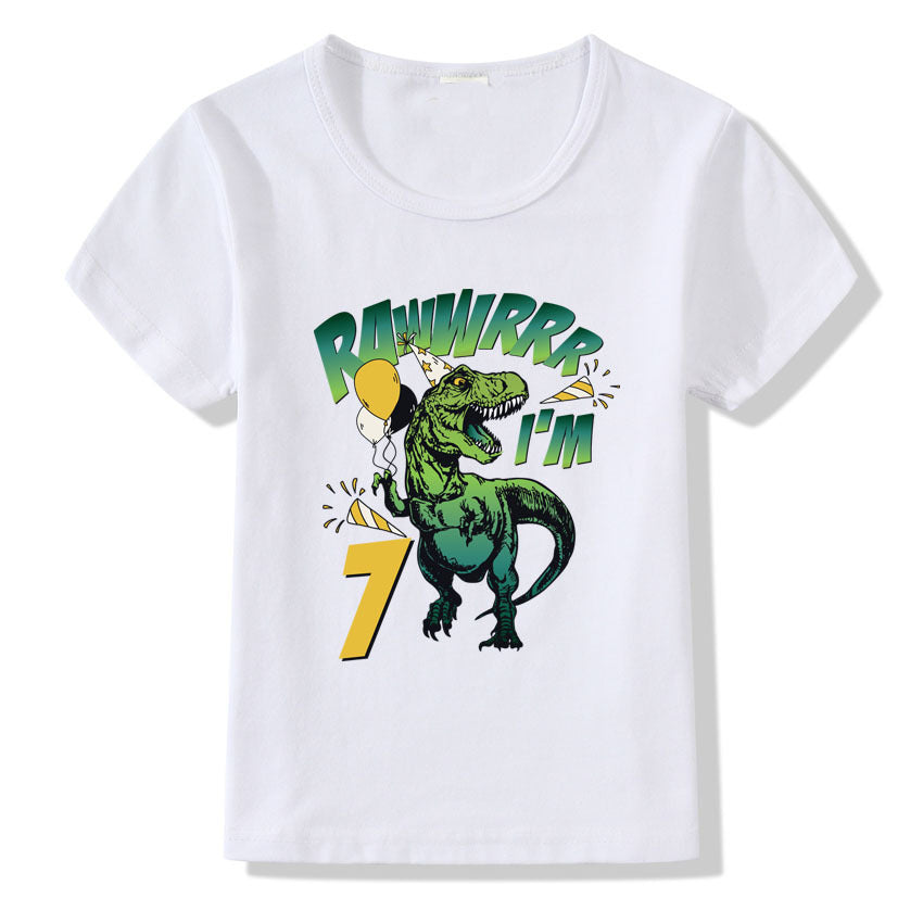 Children's T-shirt Numbers 1-9 Birthday T-shirt - iztia