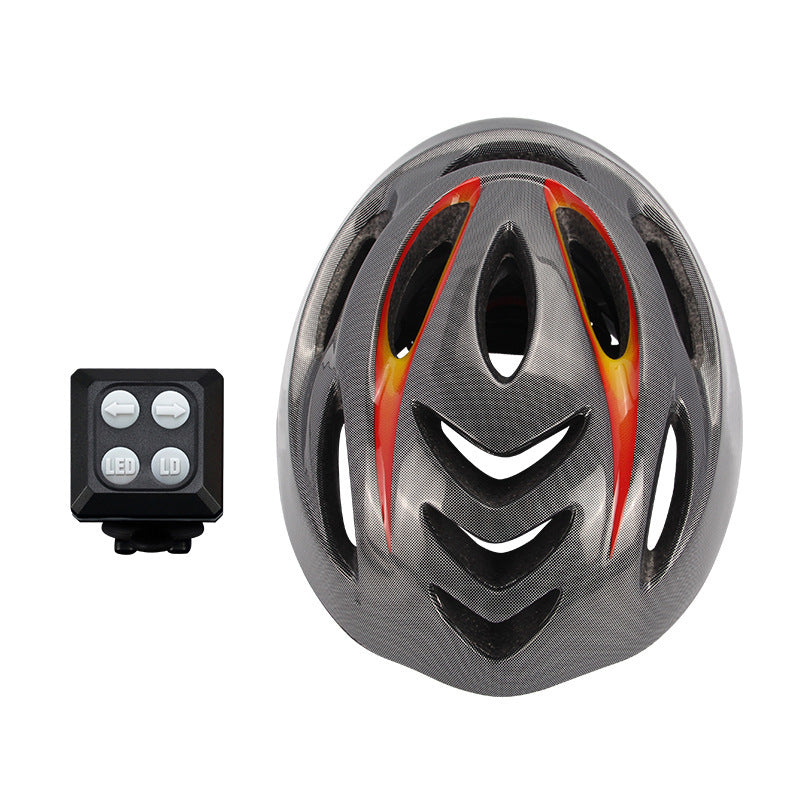 Intelligent steering helmet led bicycle equipment - iztia