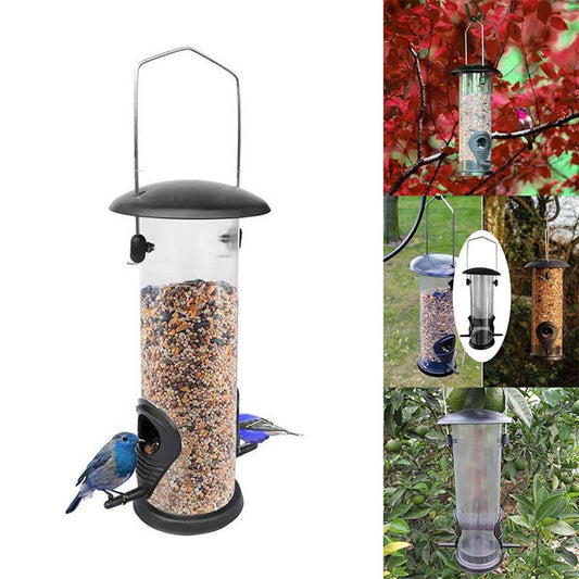 Outdoor Hanging Bird Feeder Automatic Pet Parrot Portable Feeder Dispenser - iztia