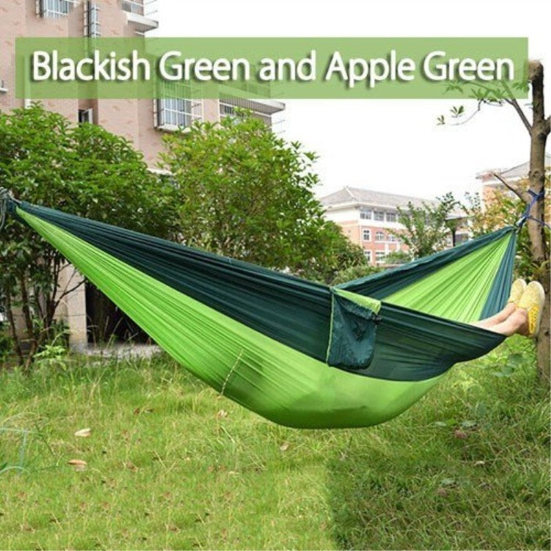 Backpacking Hammock - Portable Nylon Parachute Outdoor Double Hammock - iztia