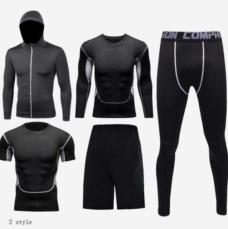 Fitness clothing suit basketball tights - iztia