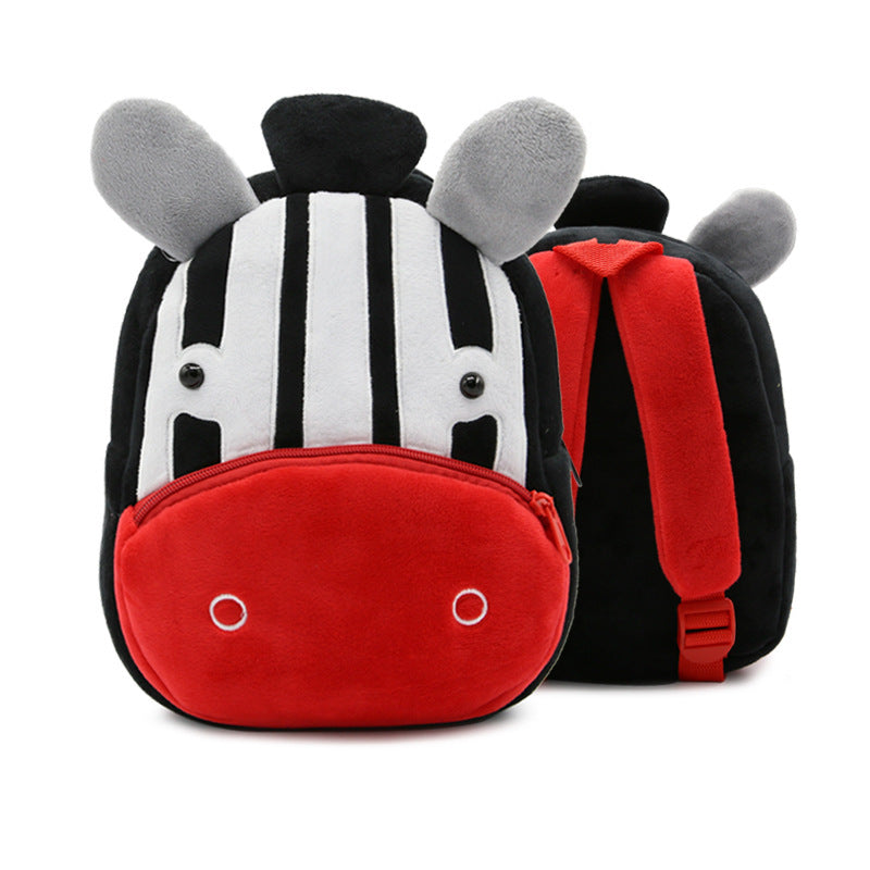 Cute Plush Backpacks Kindergarten Cartoon School Bags Children Animal Toys Bag - iztia