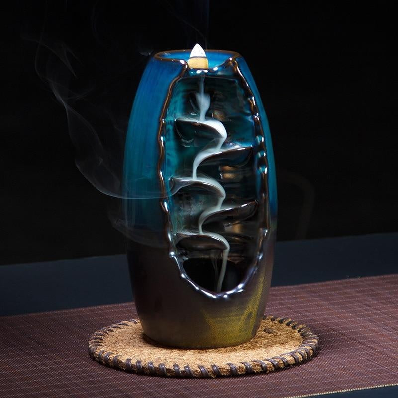 Multi-layers Ceramic Back flow Incense Burner - iztia