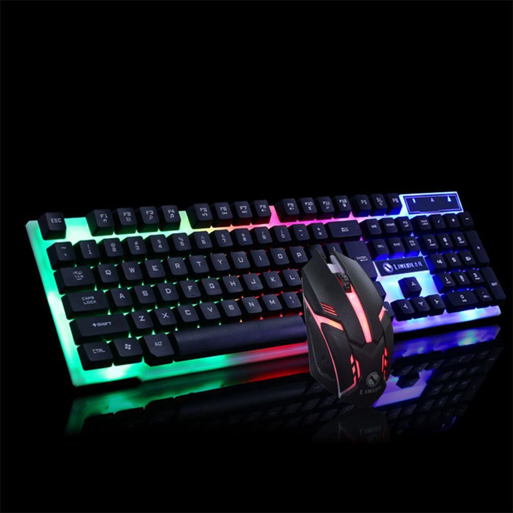 GTX300 Gaming CF LOL Gaming Keyboard Mouse Glowing Set - iztia