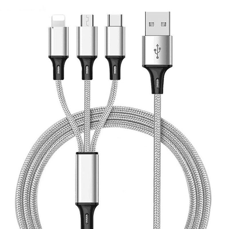 3 In 1 USB Cable For 'IPhone XS Max XR X 8 7 Charging Charger Micro USB Cable For Android USB TypeC Mobile Phone Cables - iztia