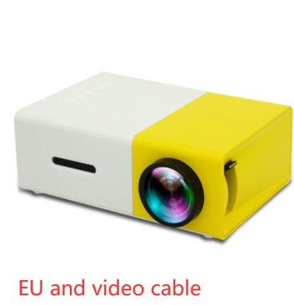 Portable Projector 3D Hd Led Home Theater Cinema HDMI-compatible Usb Audio Projector Yg300 Mini Projector - iztia