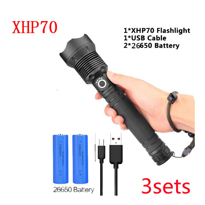 USB Charging Zoom P50 Flashlight - iztia