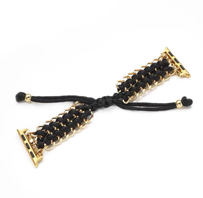 Nylon Watchband Metal Chain Creative Weaving - iztia