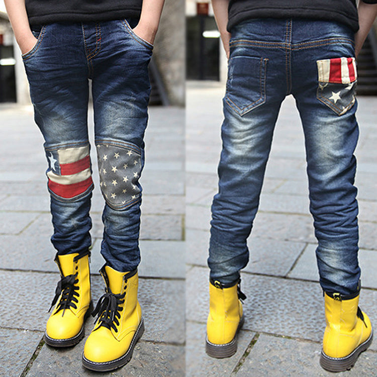 Boy patchwork jeans - iztia