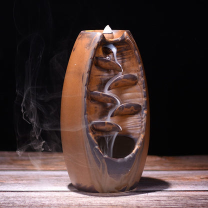 Multi-layers Ceramic Back flow Incense Burner - iztia