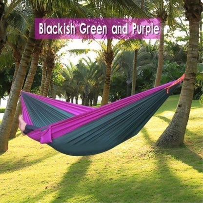 Backpacking Hammock - Portable Nylon Parachute Outdoor Double Hammock - iztia