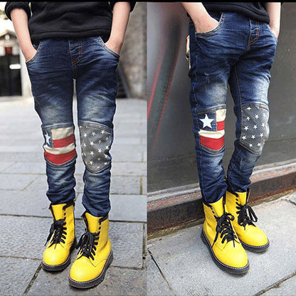 Boy patchwork jeans - iztia