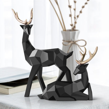 Deers Sculpture Resin Deer Statue Decoration Home Decor Statues Deer Figurines Modern Decoration Deers Table Ornament - iztia