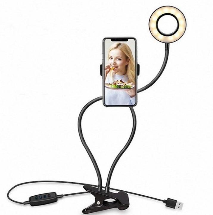 LED Selfie Ring Light for Live Adjustable Makeup Light-8cm Stand - iztia