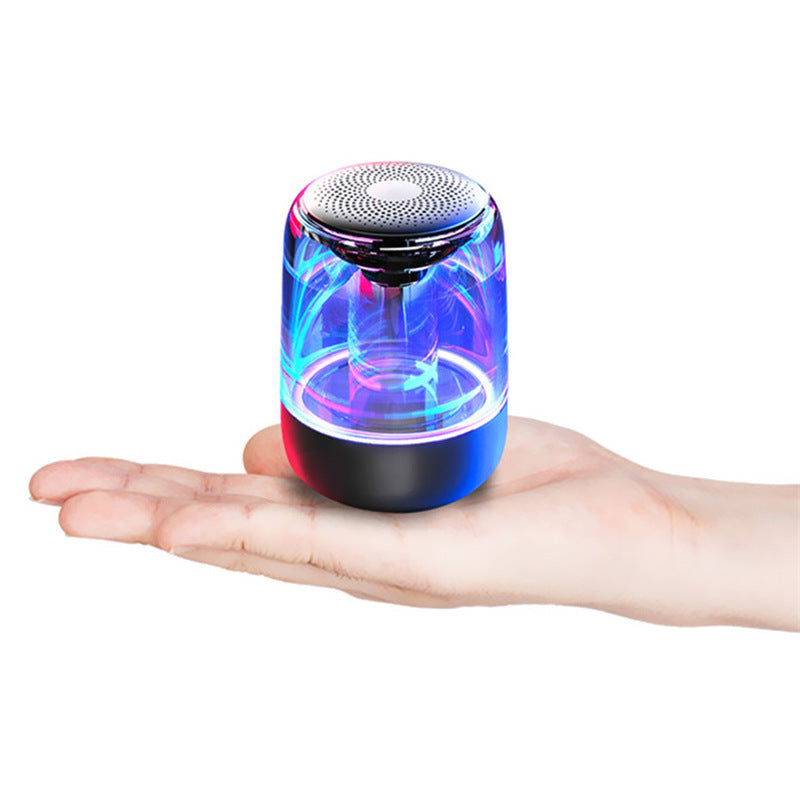 Portable Speakers Bluetooth Column Wireless Bluetooth Speaker Powerful Bass Radio with Variable Color LED Light - iztia