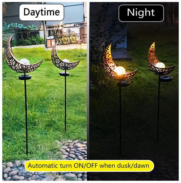 LED Solar Flame Light Metal LED Garden Light Flame Effect Lamp Waterproof Outdoor Lights Landscape Lights Solar Decorative Light - iztia