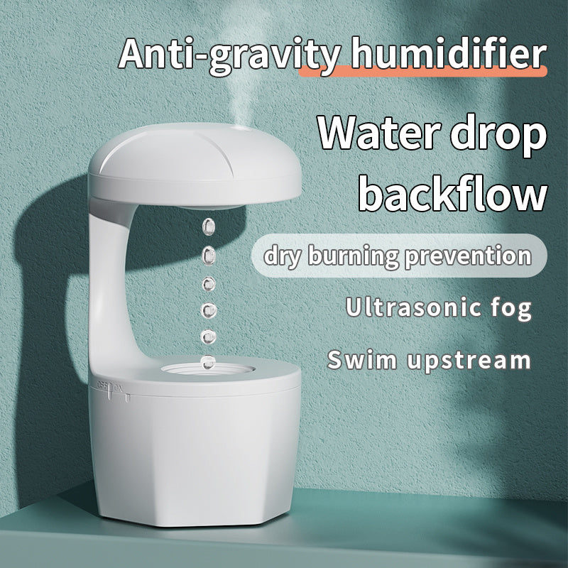 Anti-gravity Humidifier Water Droplet Backflow Aromatherapy Machine Large Capacity Office Bedroom Silent Large Fog Volume Spray - iztia