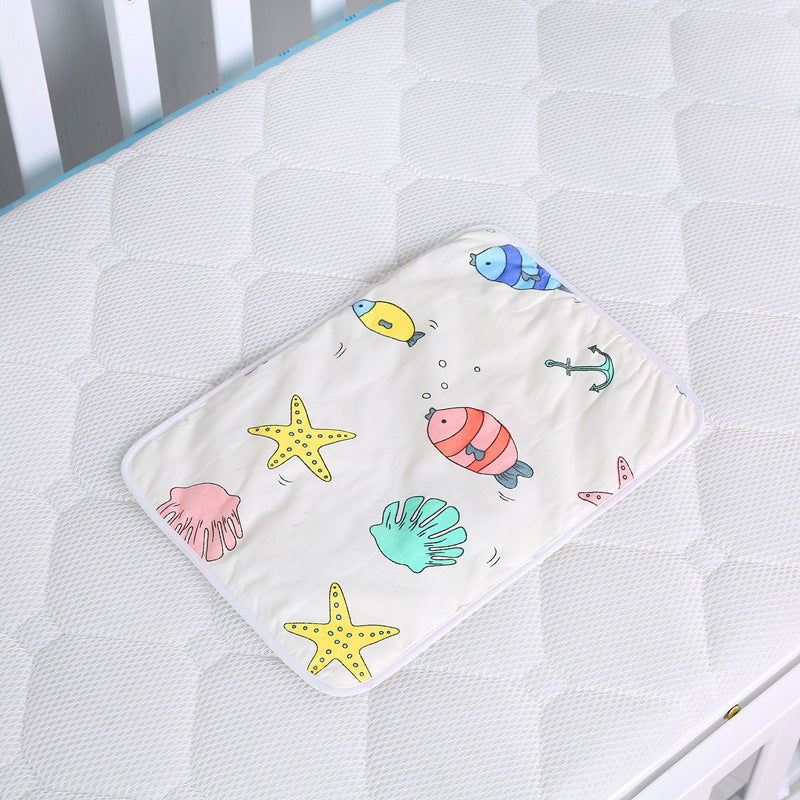 Baby cotton portable diaper changing pad - iztia