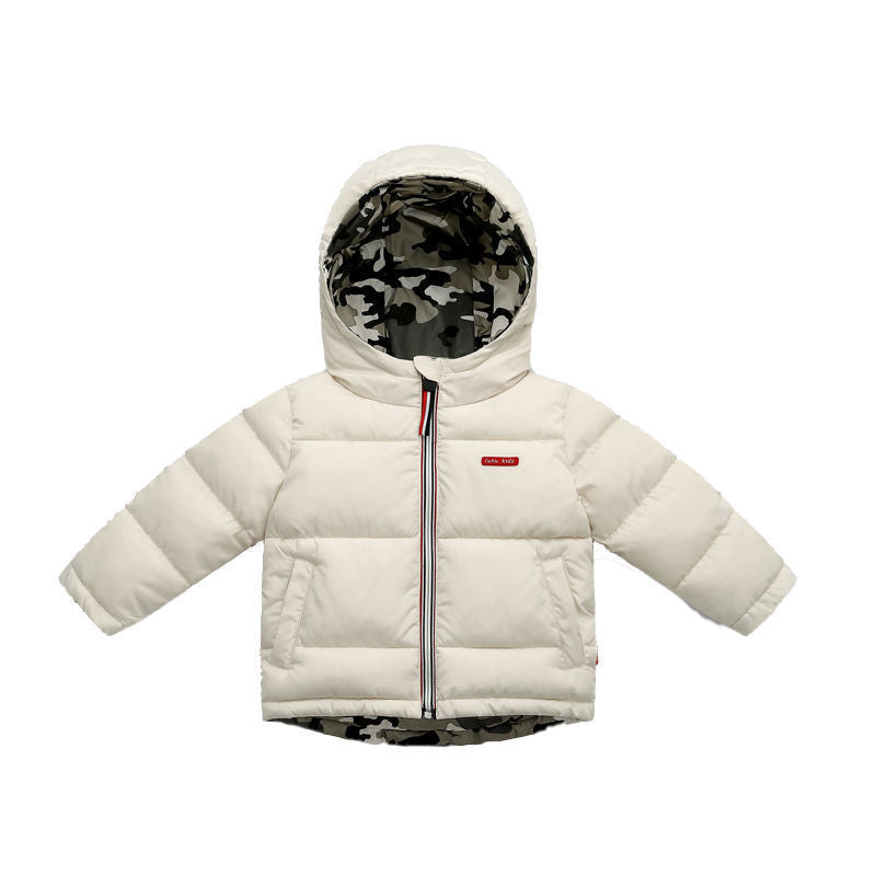 Middle And Small Children Wear Double-sided Padded Winter Jackets - iztia