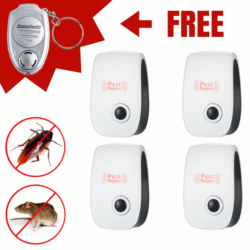 Electronic Ultrasonic Healthy Rechargeble Anti Mosquito Insect Pest Reject Mouse Repellent Repeller Practical Home EUUS Plug - iztia