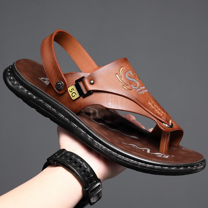 Men's Fashion Latex Soft Bottom Flip Sandals - iztia