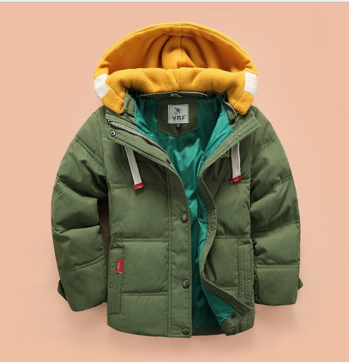 Children's down jacket boy new Korean version of the thickening down jacket in the children's winter clothing - iztia