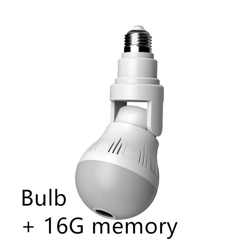 Bulb lamp wifi ip camera 1080p wireless Panoramic 360 fish eye 2mp smart home security lighting cctv surveillance ip cameras - iztia