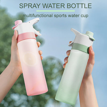 Spray Water Bottle For Girls Outdoor Sport Fitness Water Cup Large Capacity Spray Bottle Drinkware Travel Bottles Kitchen Gadgets - iztia