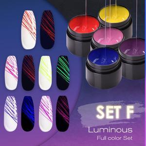 Manicure Luminous Nail Art Spider Nail Gel UV Nail Polish - iztia