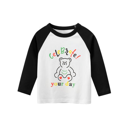 Spring Girls' T-Shirt Long Sleeve T-Shirt Baby Clothes - iztia