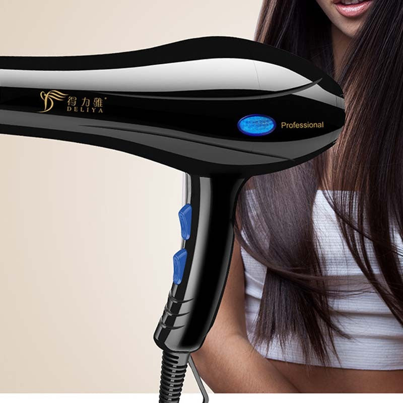 Home Hairdressing High-Power Blue Light Negative Ion Hair Dryer - iztia