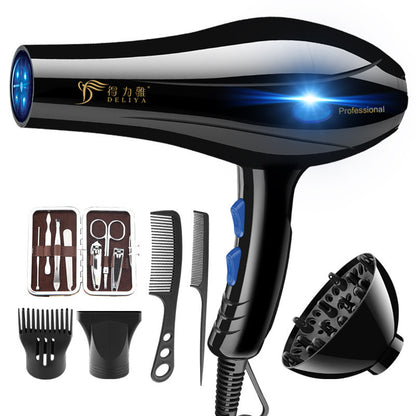 Home Hairdressing High-Power Blue Light Negative Ion Hair Dryer - iztia