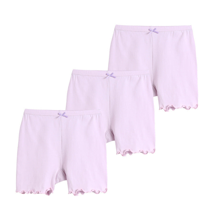 Girls' Safety Pants Anti-empty Three-point Leggings - iztia